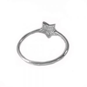 anillo plata estrella