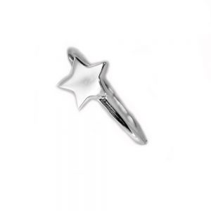 anillo plata estrella