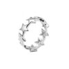 Anillo de plata estrellas