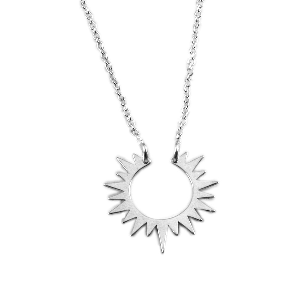 collar-sol plata Collar de plata sol
